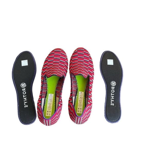 Rothy's The Loafer Cherry Red Mosaic Loafers (Retired) Size 7.5 - Picture 6 of 8
